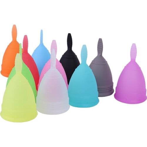 NEW 1pc Feminine Hygiene Menstrual Cup Silicone Reusable Menstrual Cup