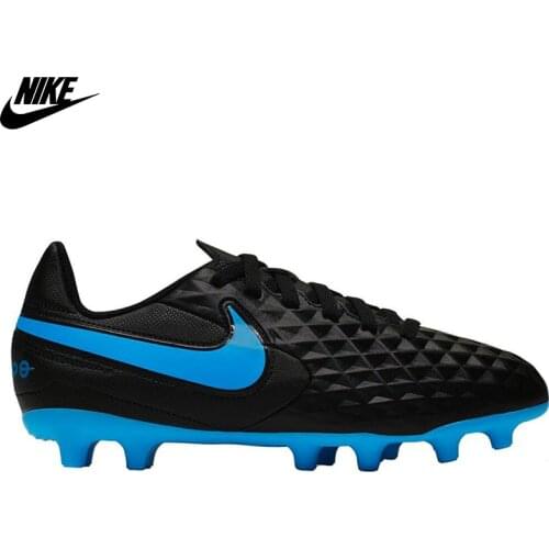 Original Nike AT5881-004 Tiempo Legend VIII Club FG MG Children Multi-Floor Krampon Child Of Soccer Shoe