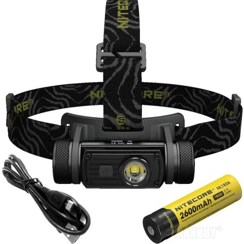 Nitecore Rechargeable Headlamp CREE XM-L2 U2 1000Lumen LED Waterproof Headlight HC60 HC60W 18650 Battery outdoor Camping Fishing