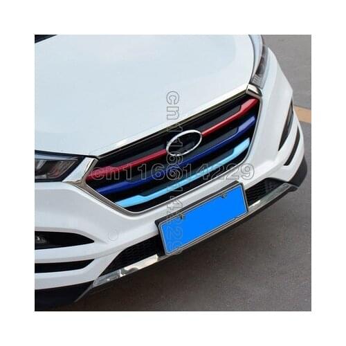 Fit For Hyundai Tucson TL 2016 2017 2018 Stainless Grille Decoration Bright Sequins Protecter Covers Car Styling