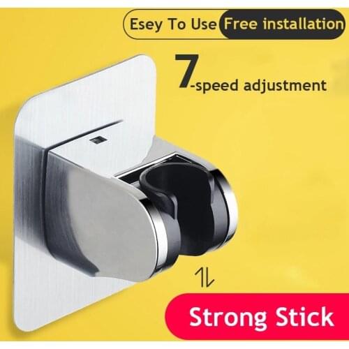 Shower Head Handset Holder Bathroom Shower Mounting Brackets Adjustable Holder Of Rail Shower Hanger Mount Support De