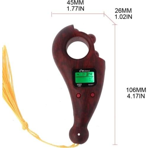 Handheld Beads Counter Light Weight Small Voulme Rolling Beads Calculator Wood Grain Electric Beads Counting Tool