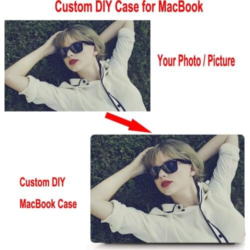 DIY Laptop Case for MacBook Air Pro Retina 12 13 15 16 15.4 13.3 inch Custom Photo Cover for Air A2141 A1932 A1286 Funda