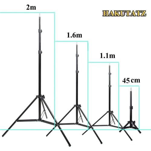 45cm 1.1m 1.6m 2m Photography Tripod Light Stand For Photo Studio Relfector Softbox Lame Background Video Lighting Studio Kits