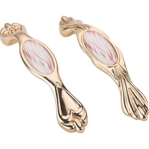 Modern Golden American Solid Zinc Alloy Crystal Handles Cabinet Drawer Cupboard Hardware 2020NEW Hot Hi-Quality Home Use Fashion