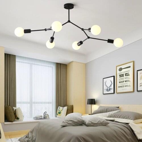 Modern LED Chandelier Ceiling Chandeliers Living Room Bedroom Kitchen Lustre E27 Lamp Lighting Indoor Home Decor Fixture Lights