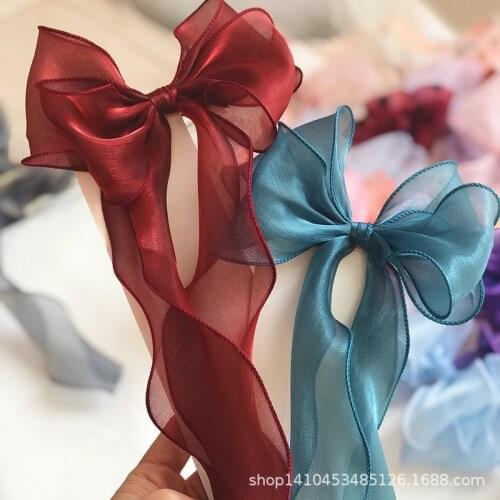 Wave Cuffed Edge of Korea Pearl Yarn DIY Handmade Bow Accessories Ribbon for Bows Craft Accessories Ribbons Crafts Hair Ribbon