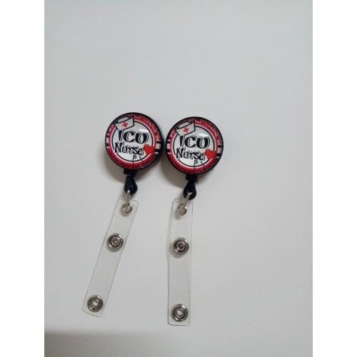 ICU Nurse Retractable Badge Holder, Id Badge Reel, ID Badge Holders 10pcs/lot