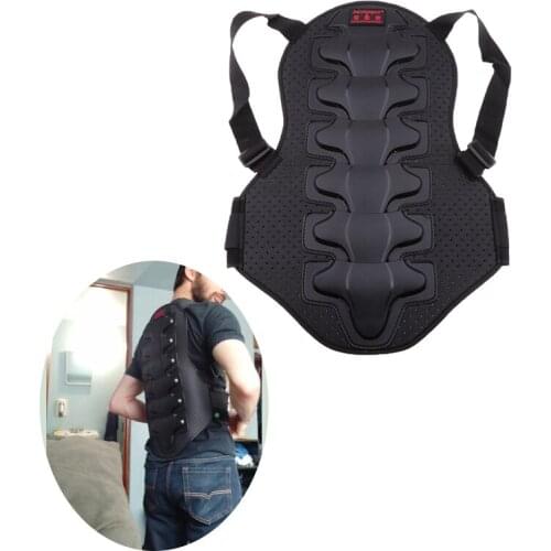 Unisex Motorcycle Bicycle Back Protector Motorbike Racing Skiing Riding Skating Anti-fall Vest Protective Gears Armor
