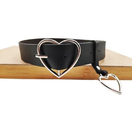 Womens Belt Sweetheart Buckle Fashion Long Black Wide Leather Female Belts Youth Personality Wild Jeans Decoration Ladies Belt