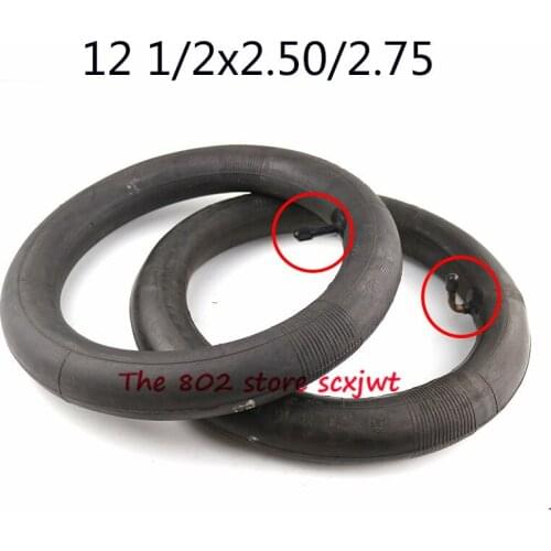 Newest 2 pcs 12 1/2X2.50 2.75"butyl inner tube pocket Bike Scooter Moped 49CC Rear/front Tire Inner tube 12 1/2*2.50/2.75