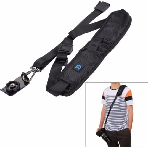 PULUZ Quick Release Anti-Slip Soft Pad Nylon Single Shoulder Camera Neck Strap with Metal Hook for Canon SLR Dslr Camera Strap
