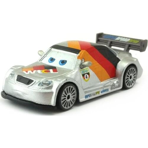 Disney Pixar Cars Diecast Rare Silvery German Racing Car Diecast Cars 1:55 Disney Toy Great Collection Kid Best Gift