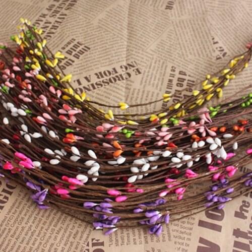 30CM artificial vines flowers rattan with pip berries,floral wire fake vines for diy headband hair garland,wreath accessories