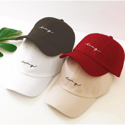 Embroidery Cotton Baseball Cap for Women and Men Fashion Kpop Snapback Cap Unisex Hip Hop Dad Hats Summer Autumn Sun Hats Gorras