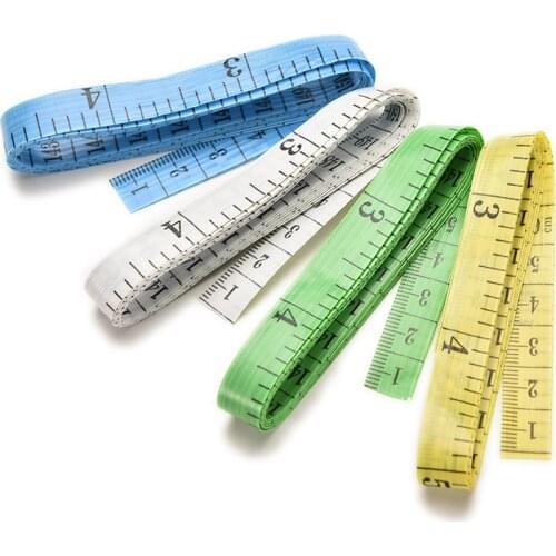 2 Pcs/pack Body Measuring Ruler Sewing Tailor Measure Soft Flat 60 Inch 1.5M Sewing Ruler Meter Measuring Tape Office Supplies