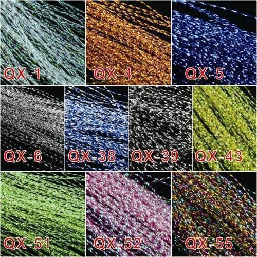 Maximumcatch 4 Packs Fly Fishing Tying Crystal Flash String Jhook Flashing Line Fly Fishing Tying Material