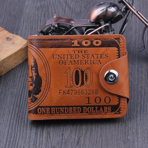 Men Wallets Soft Pu Leather Hasp Designer MoneyClip with Coin Pocket Purse 2018 New Gift Card Holder Bag Black brown dollar