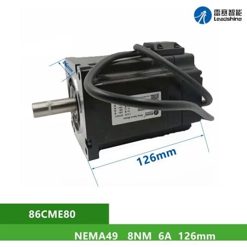 NEMA49 Leadshine 86CME80 8Nm 6A Closed loop stepper 2 phase Shaft Diameter 14mm