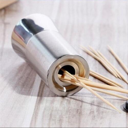 Portable Stainless Steel Toothpick Holder 2 Type NEW Toothpick Box Portable Toothpick Organizer Toothpick Swabs Storage