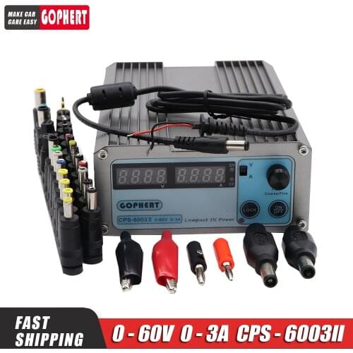 CPS 6003 0-60V 0-3A adjustable DC regulated power supply Constant voltage current source small volume Precision DC Power Supply