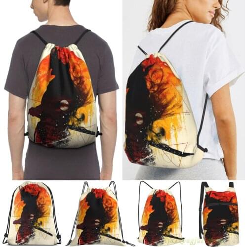 Samurai Code Women Purpose Drawstring Backpack Bags Men Outdoor Travel Backpacks For Gym Training Swimming Fitness Bag