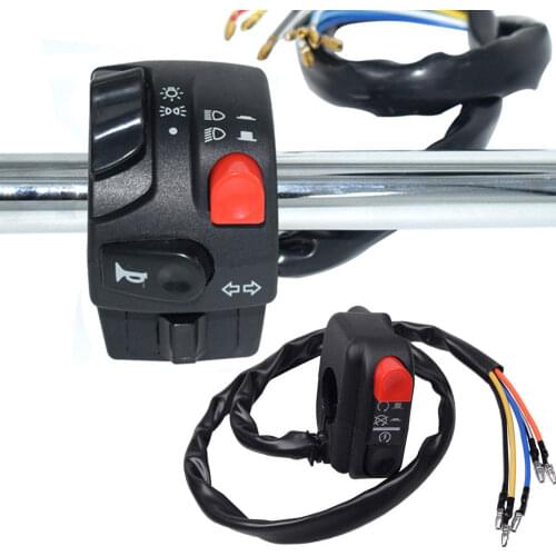22mm Motorcycle Switches Motorbike Horn Button Turn Signal Electric Fog Lamp Light Start Handlebar Controller Switch