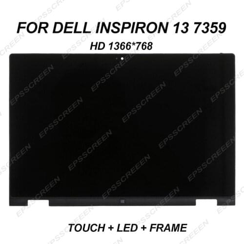 Replacement display for Dell Inspiron 13 7359 Touch HD LED LCD Screen Digitizer Bezel Assembly HD 1366*768 30PIN one camera hole