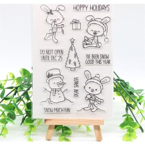 Snow Much Fun Transparent Clear Silicone Stamps for DIY Scrapbooking/Card Making/Kids Crafts Decoration Supplies 308