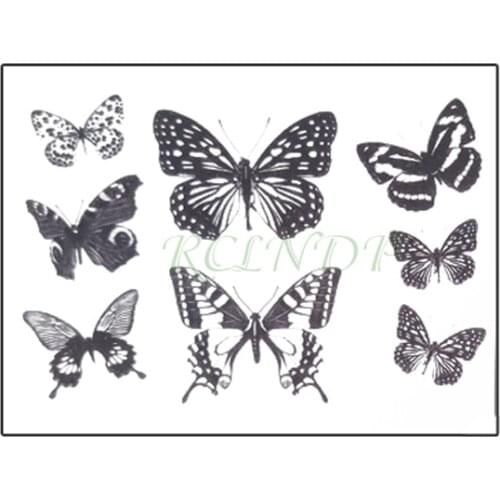 Waterproof Temporary Tattoo Sticker Beautiful Butterfly Small Body Art Fake Tatto Flash Tatoo Wrist Foot Hand for Men Women