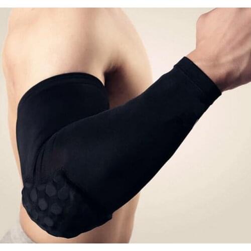 High-Elastic Basketball Elbow Protector Breathable Long-Sleeve Elbow Support Fitness Armband Outdoor Sportswear