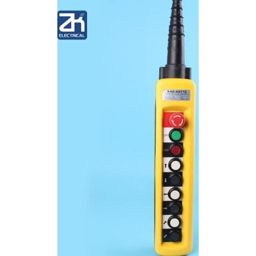 XAC-A8713 Motor-driven Gourd Lifting Button Control Switch Single Speed Crane Driving Remote Control Handle Rain-proof COBP-AS3