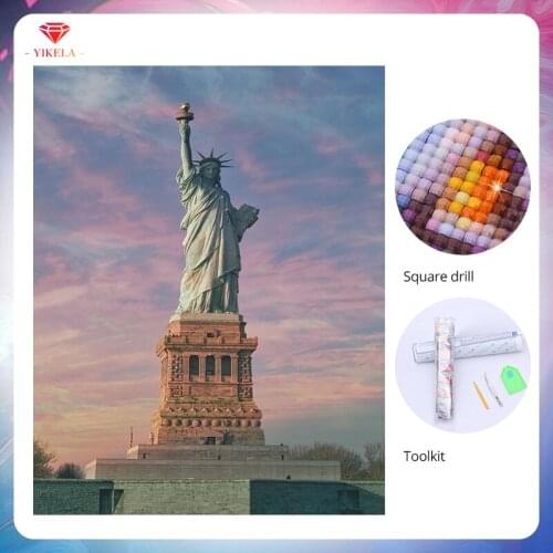 YIKELA Diamond Painting Full Square Diamond Cross Stitch Mosaic Painting Embroidery DIY Craft 5D Portrait Wall Painting Decor