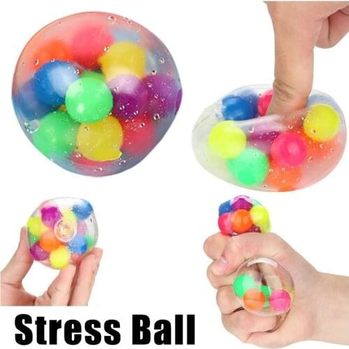Funny Colorful Venting Ball Squeezing Ball anti-stress toy fidget toy Sensory ball Soft Silicone Stress Relief Toy for Kid Adult