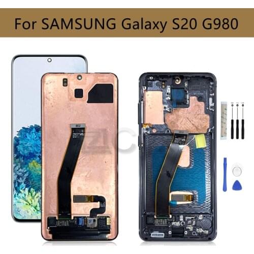 Burn Shadow For Samsung Galaxy S20 LCD G980 G980F G980F/DS Display Touch Screen Digitizer Assembly For Samsung S20 Display