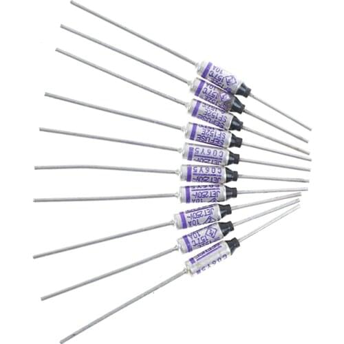 10Pcs 10A 250V SF152E SEFUSE Cutoffs Thermal Fuse 157 Degree
