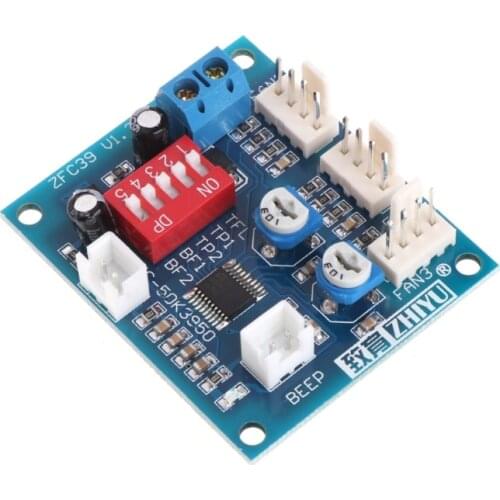 12V CPU Fan Temperature Control PWM Speed Controller Module Alarm Buzzer Sensor