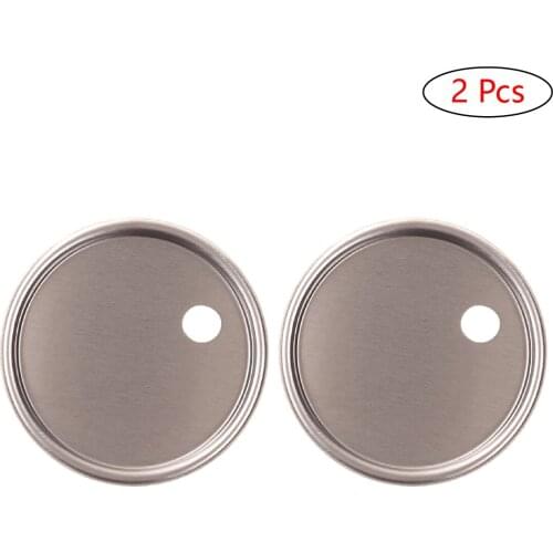 2Pcs Stainless Steel Lids Non Splash Drinking Cup Caps Durable 500ml Cooler Beer Tumbler Water Mug Metal Covers Cups Accessories