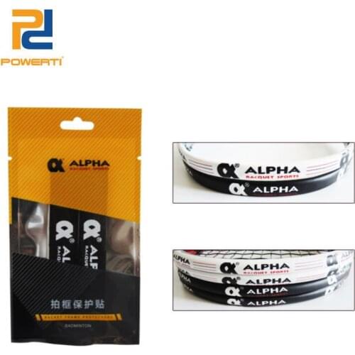 5pcs/pack Badminton String PU Racket Frame Protectors for Badminton Racket Sport Black White Colors