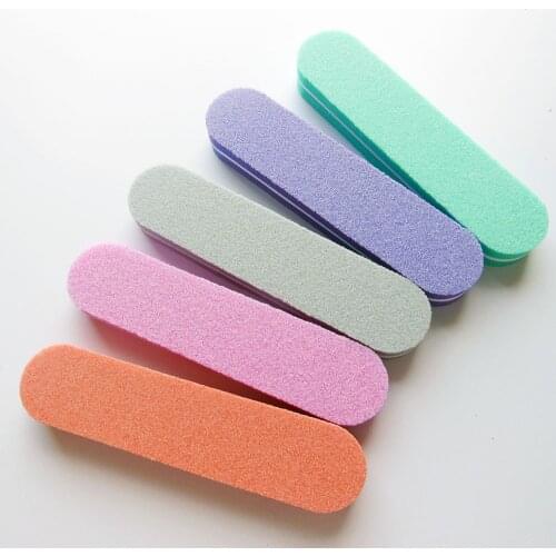 50 pcs/lot mini nail buffer file nail file sponge boards sponge nail file 100/180