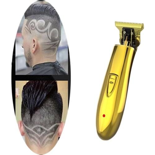 Rechargable Cordless Trimmer Men 0mm Baldheaded Hair Clipper Haircut for Salon NIN668