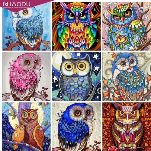 5D DIY Diamond Painting Owl Rhinestone Art Diamond Embroidery Animals Sale Mosaic Cross Stitch Kit Home Decor Gift