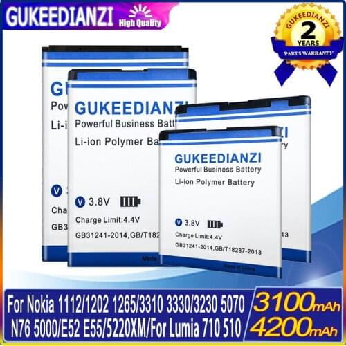 BP-3L Battery For NOKIA Lumia 710 510 603 303 603 610 3030 Bateria Model BP-3L BL-5C BL-4C BL-5J BL-5CT BLC-2 BL-4B BP-4L BL-5B