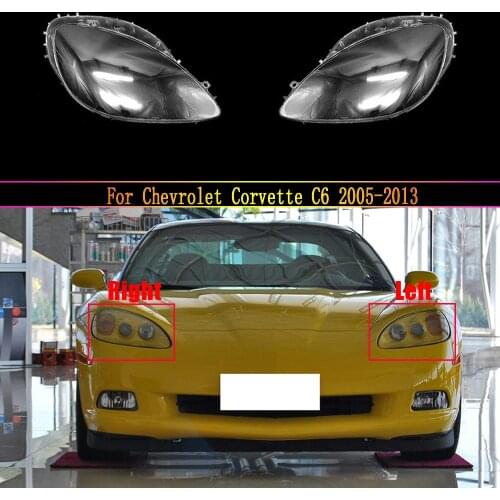 Headlight Covers For Chevrolet Corvette C6 2005 ~ 2013 Headlamp Lens Car Replacement Clear Auto Shell