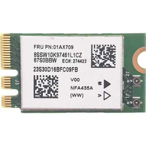 For Lenovo IdeaPad 510-15IKB E31 E470 FRU 01AX709 Atheros QCNFA435 AC 2.4G&5G NGFF 802.11ac WIFI+ Bluetooth 4.1