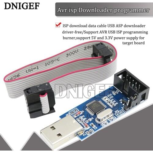 DNIGEF ISP USB AVR Programmer Downloader USBISP Download Cable 10 Pin Cable USB