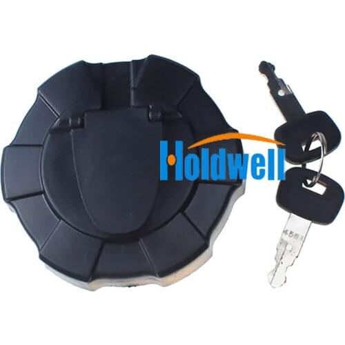 Holdwell Fuel Tank Cap/Keys RD411-51122 for Kubota SVL75 SVL75-2 SVL75C SVL90 SVL90-2