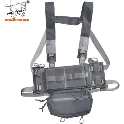 Summer war game combat chest rig with ammo pouch adjustable size MK3 paintball vest army tactical