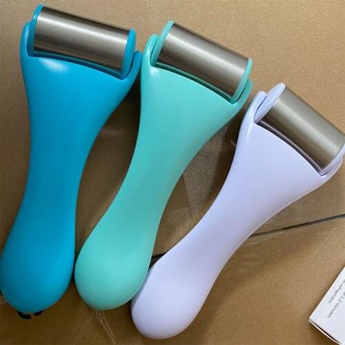 Facial Massager Stainless Steel Ice Roller Lift Firming Face Relief Fatigue Skin Care Face Ice Roller Massager Random