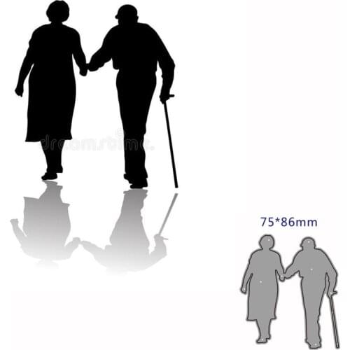 Metal cutting dies cut die mold Old man decoration Scrapbook paper craft knife mould blade punch stencils dies